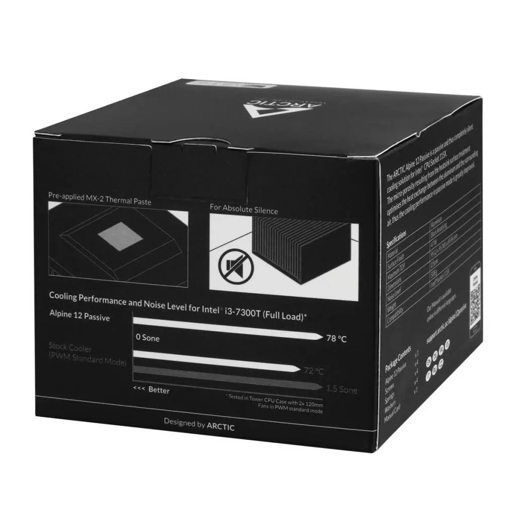 Радиатор охлаждения Arctic Alpine 12 Passive Socket (ACALP00024A) - 6 Радиатор охлаждения Arctic Alpine 12 Passive Socket (ACALP00024A) - 6