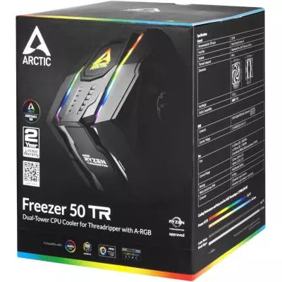 Кулер для процессора Arctic Freezer 50 TR A-RGB 2ХFAN (ACFRE00055A) - 9 Кулер для процессора Arctic Freezer 50 TR A-RGB 2ХFAN (ACFRE00055A) - 9