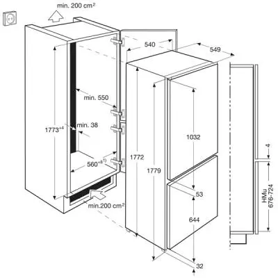 Холодильник ELECTROLUX ENN 92800 AW (ENN92800AW) - 1 Холодильник ELECTROLUX ENN 92800 AW (ENN92800AW) - 1