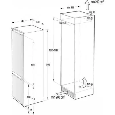 Холодильник Gorenje RKI 2181 E1 (RKI2181E1) - 2 Холодильник Gorenje RKI 2181 E1 (RKI2181E1) - 2