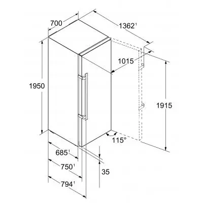 Морозильная камера Liebherr GNP 5255 - 3