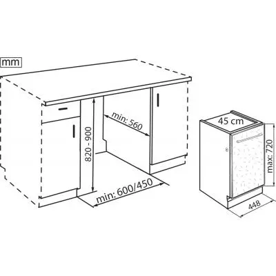 Посудомоечная машина Whirlpool WSIC3M27C - 1 Посудомоечная машина Whirlpool WSIC3M27C - 1