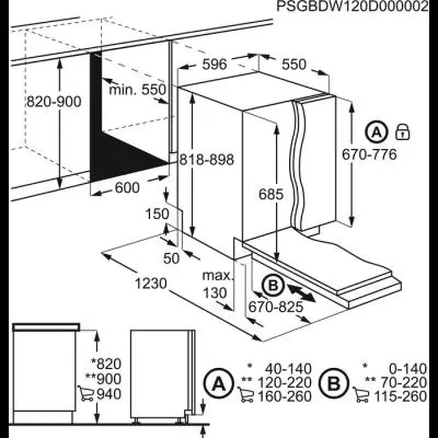 Посудомоечная машина ELECTROLUX EEZ969300L - 1