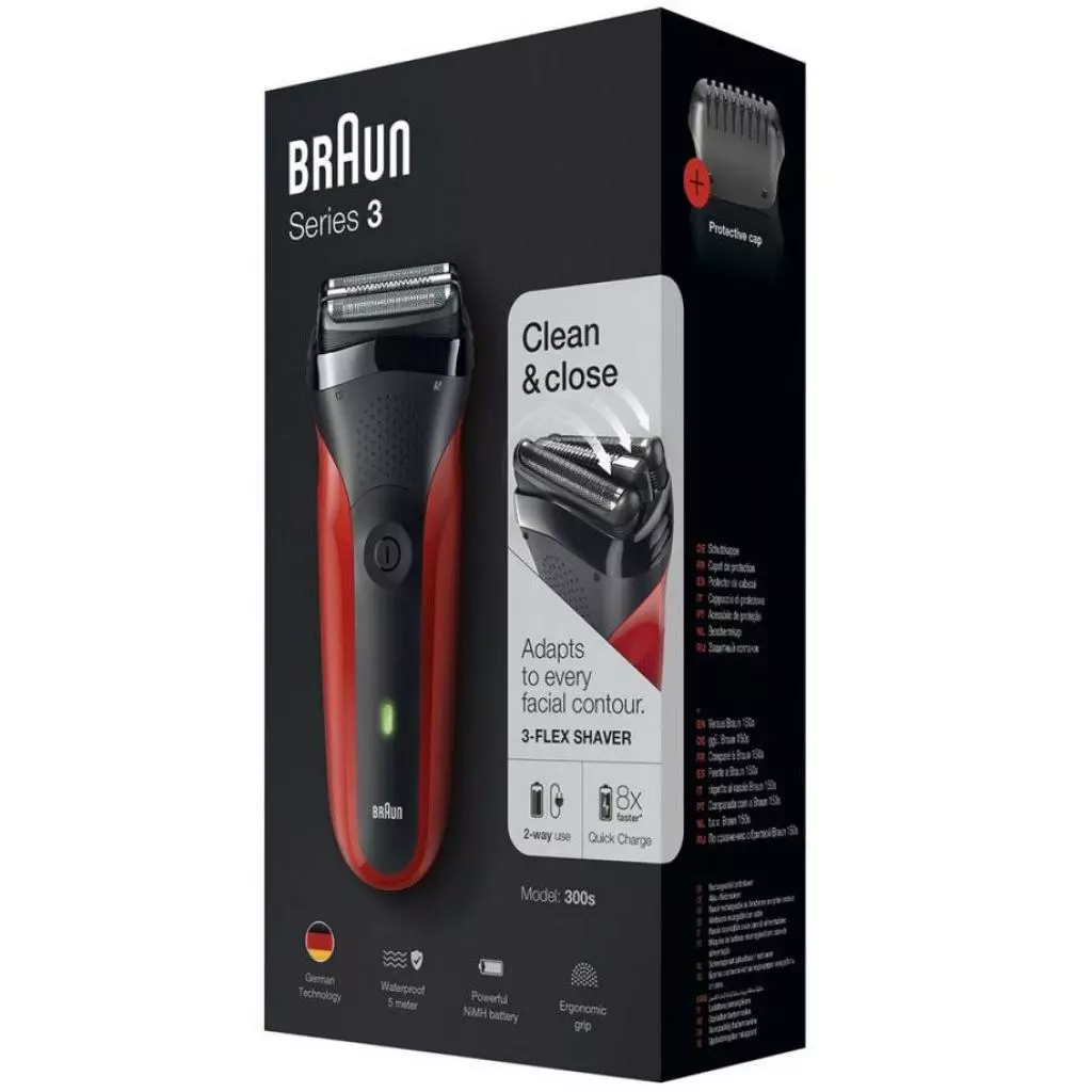 Электробритва Braun Series 3 300 Red - 3 Электробритва Braun Series 3 300 Red - 3