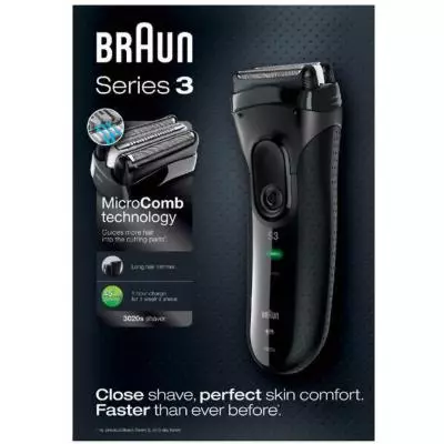 Электробритва Braun Series 3 3020 Black - 4 Электробритва Braun Series 3 3020 Black - 4