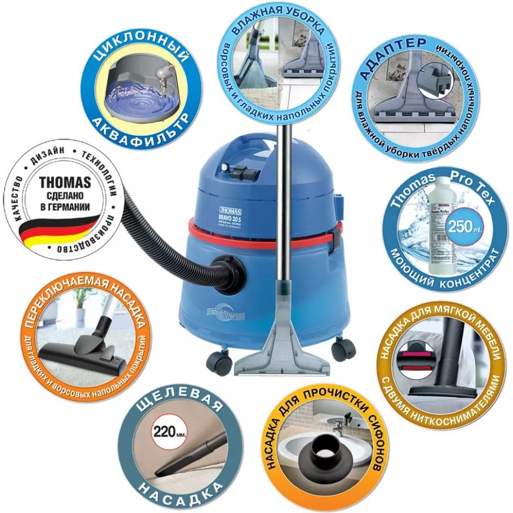 Пылесос Thomas Bravo 20 S Aquafilter (788076) - 3 Пылесос Thomas Bravo 20 S Aquafilter (788076) - 3