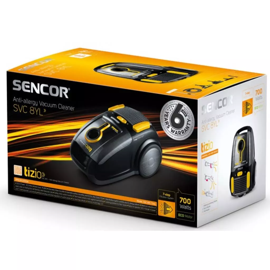 Пылесос Sencor SVC8YL-EUE2 - 6 Пылесос Sencor SVC8YL-EUE2 - 6