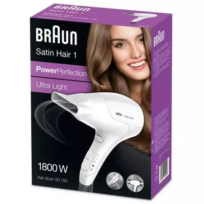 Фен Braun Satin Hair 1 HD180 (HD180) - 3 Фен Braun Satin Hair 1 HD180 (HD180) - 3