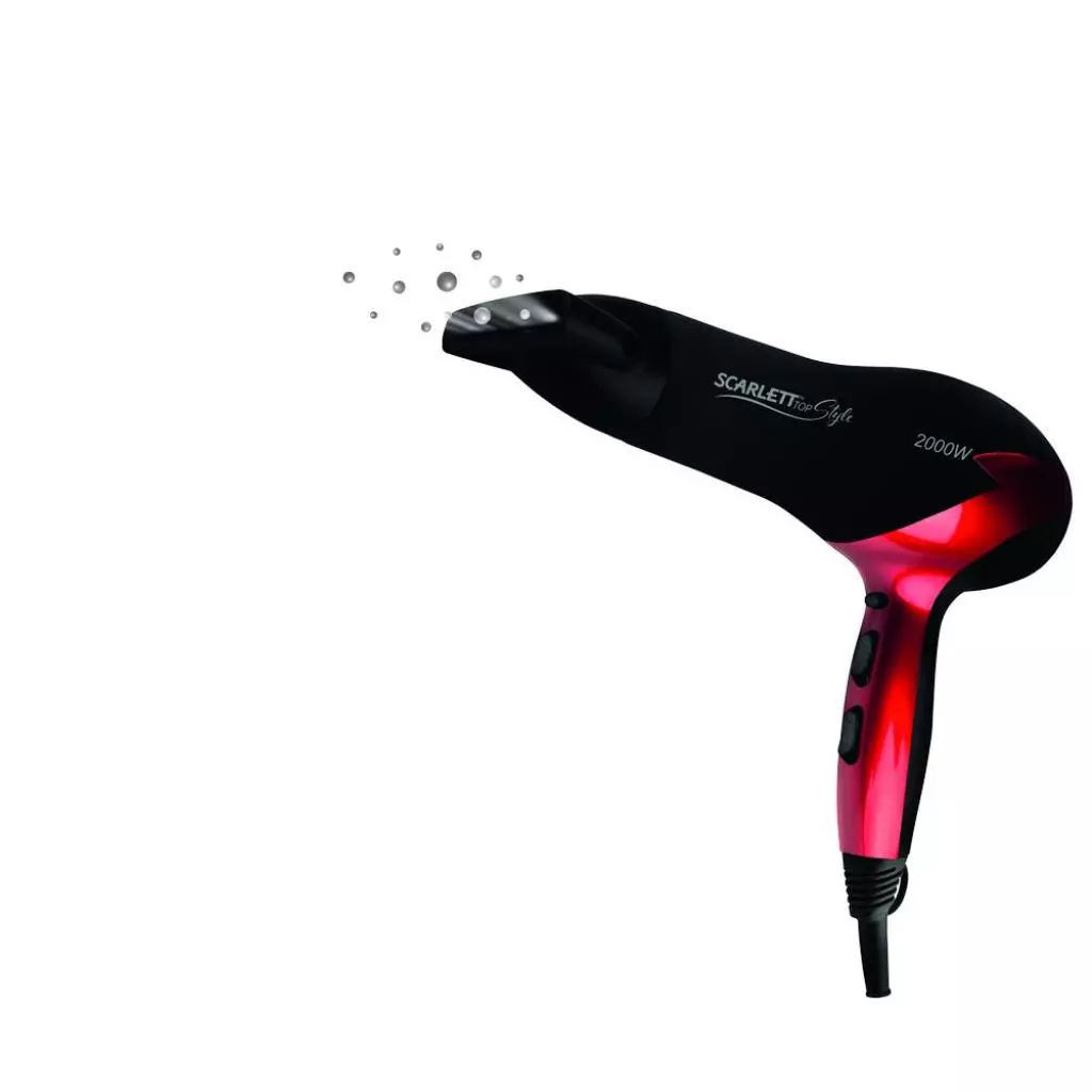 Фен Scarlett SC HD 70I47 black-red (SC-HD70I47black-red) - 2