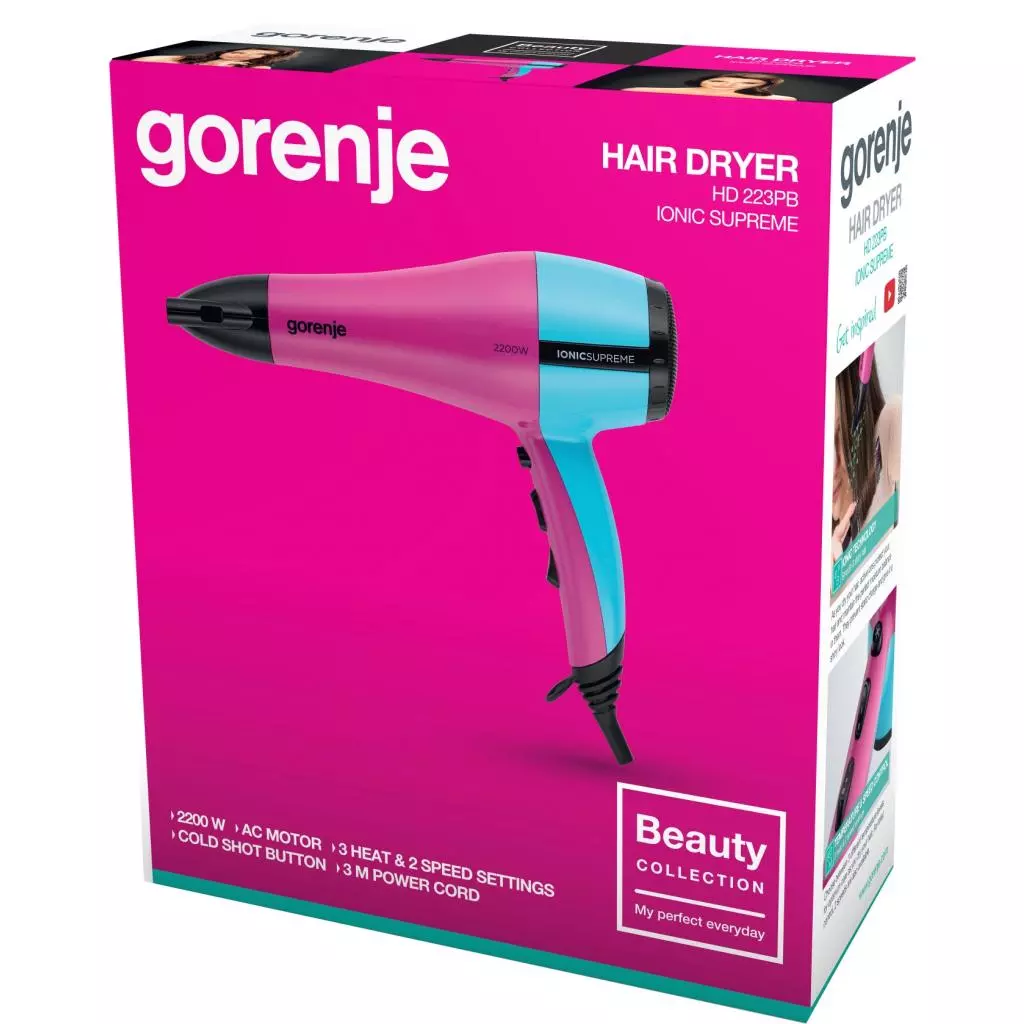 Фен Gorenje HD223PB - 3 Фен Gorenje HD223PB - 3