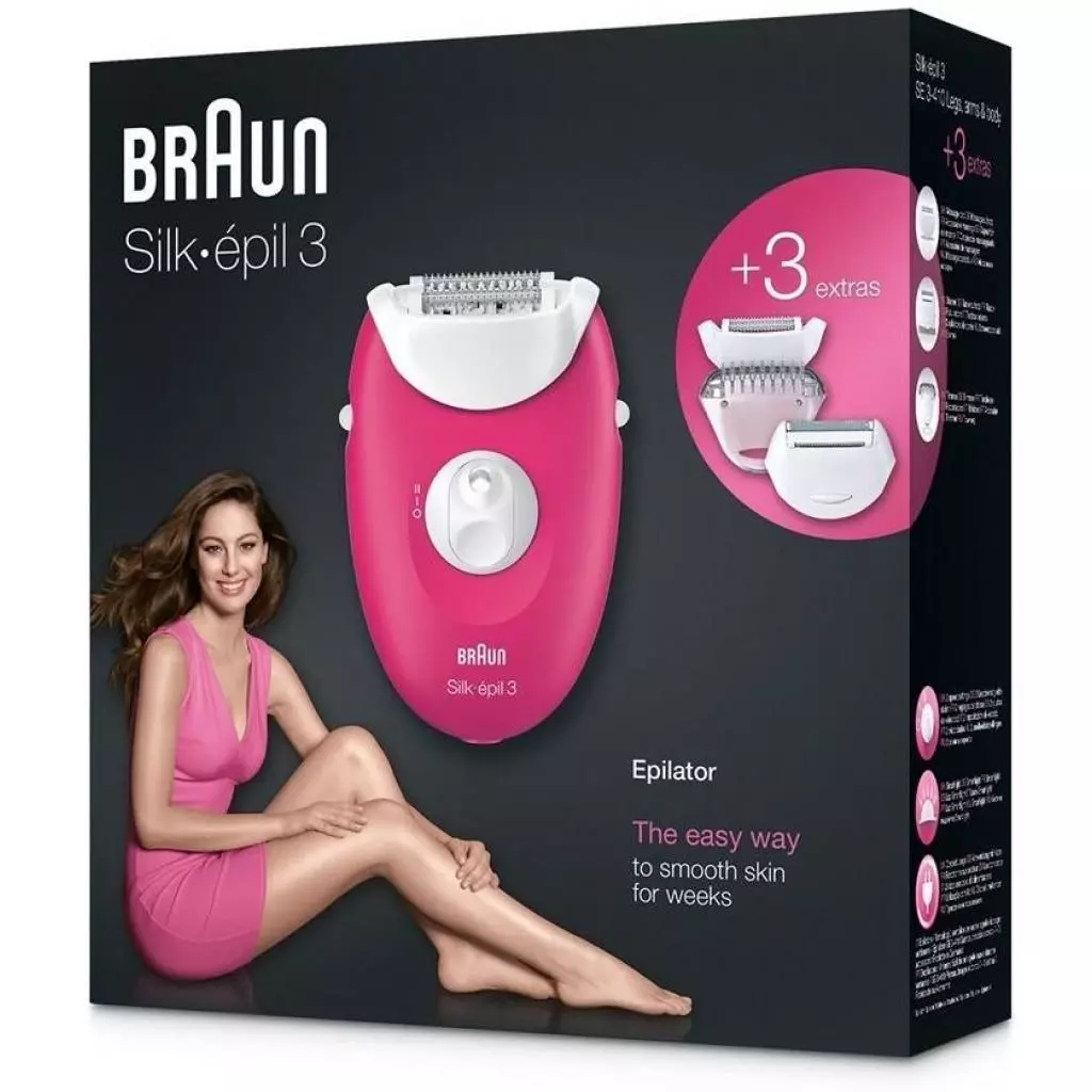 Эпилятор Braun SE 3410 (SE3410) - 3 Эпилятор Braun SE 3410 (SE3410) - 3