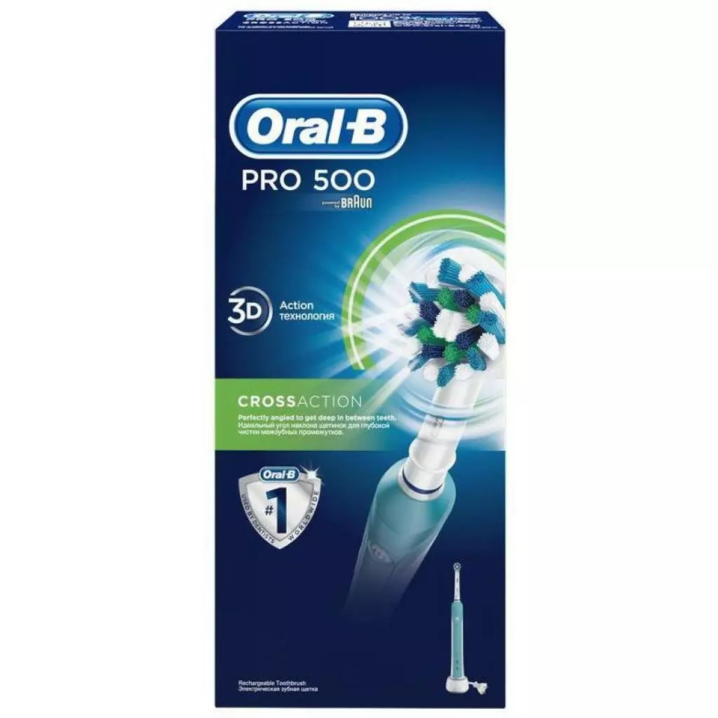 Электрическая зубная щетка Oral-B PRO-500 D16.513 - 2 Электрическая зубная щетка Oral-B PRO-500 D16.513 - 2