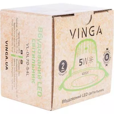 Светильник точечный Vinga VL-DL70-54L - 2 Светильник точечный Vinga VL-DL70-54L - 2