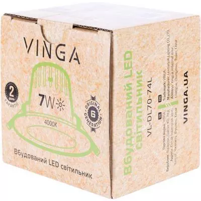 Светильник точечный Vinga VL-DL70-74L - 5 Светильник точечный Vinga VL-DL70-74L - 5