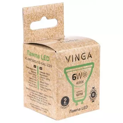 Лампочка Vinga VL-MR16GU10-64L-220 - 1 Лампочка Vinga VL-MR16GU10-64L-220 - 1