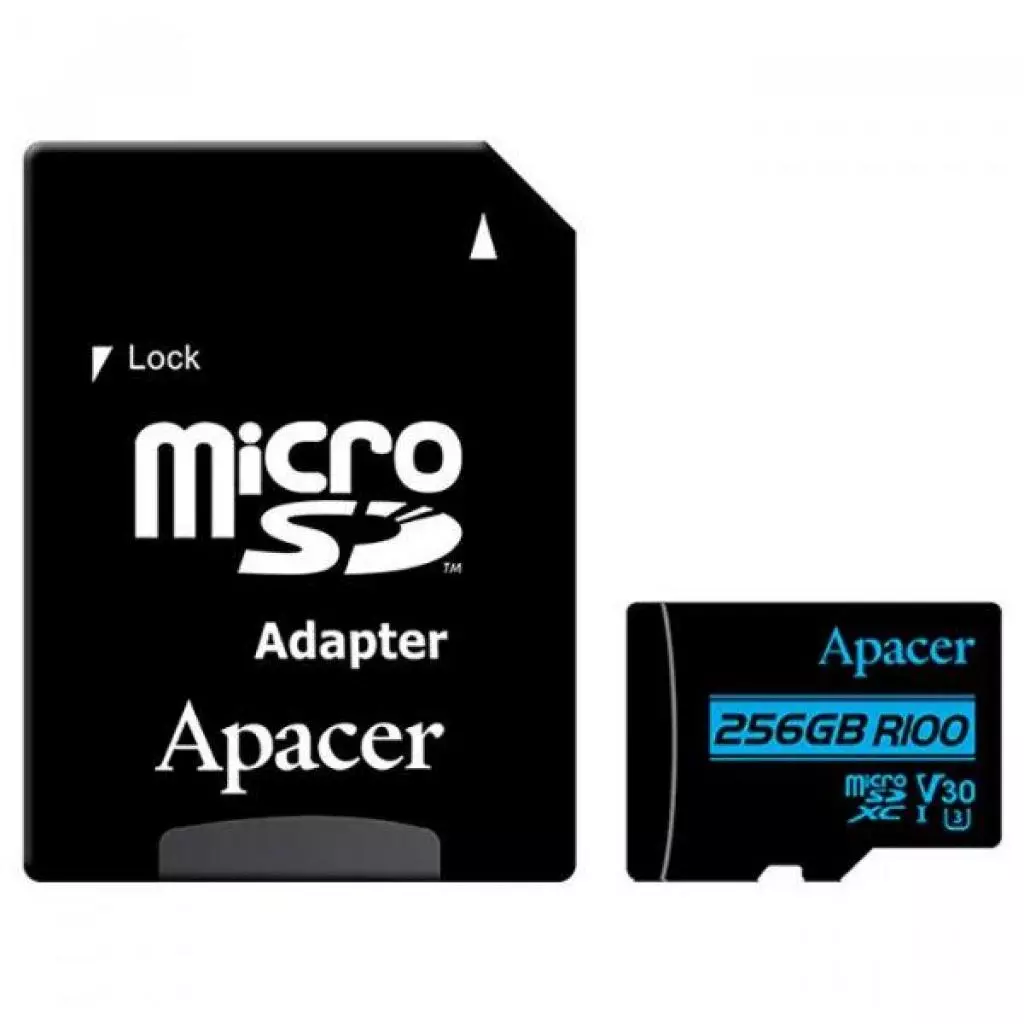 Карта памяти Apacer 256GB microSDHC class 10 UHS-I U3 V30 (AP256GMCSX10U7-R)