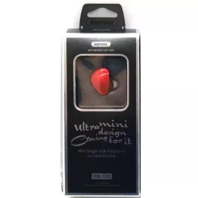 Bluetooth-гарнитура Remax RB-T21 Red (RB-T21RD) - 1 Bluetooth-гарнитура Remax RB-T21 Red (RB-T21RD) - 1