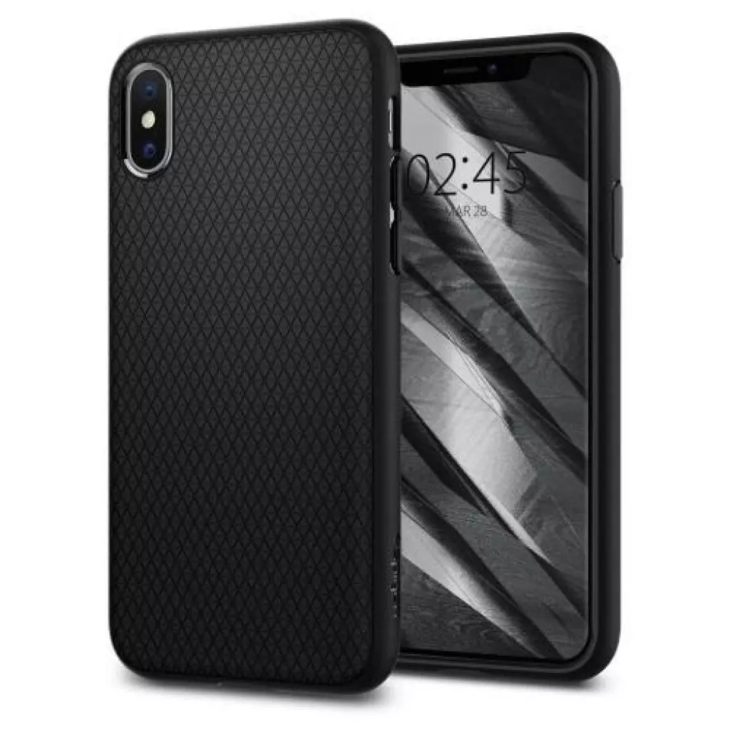Чехол для моб. телефона Spigen iPhone XS Liquid Air Matte Black (063CS25114) - 1