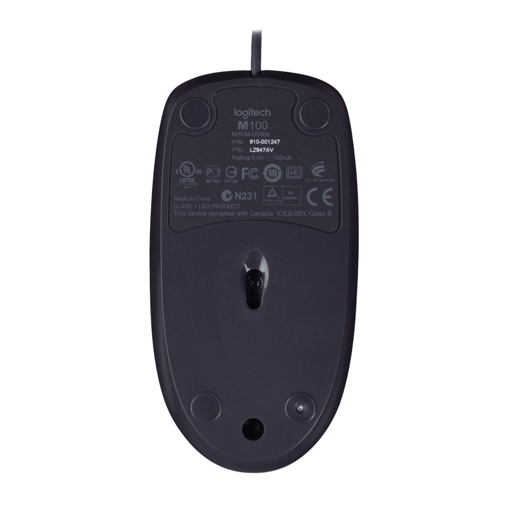 Мышка Logitech B100 (910-003357) - 5 Мышка Logitech B100 (910-003357) - 5