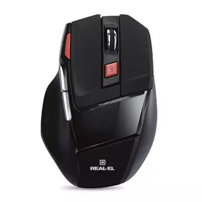 Мышка REAL-EL RM-500 Gaming, USB, black - 1