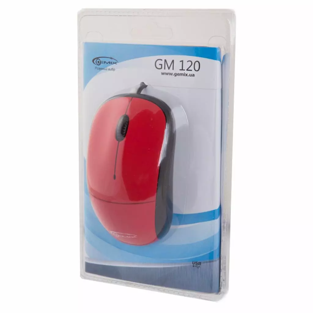 Мышка Gemix GM120 red - 3 Мышка Gemix GM120 red - 3