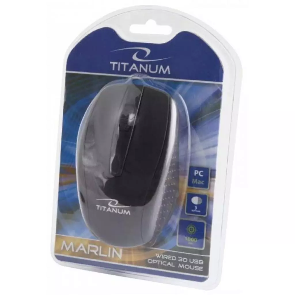 Мышка Esperanza Titanum TM110K Black - 2