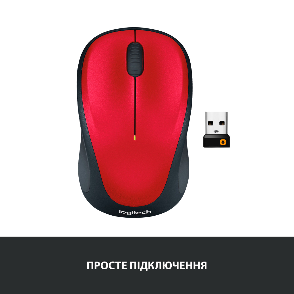 Мышка Logitech M235 Red (910-002496) - 4 Мышка Logitech M235 Red (910-002496) - 4