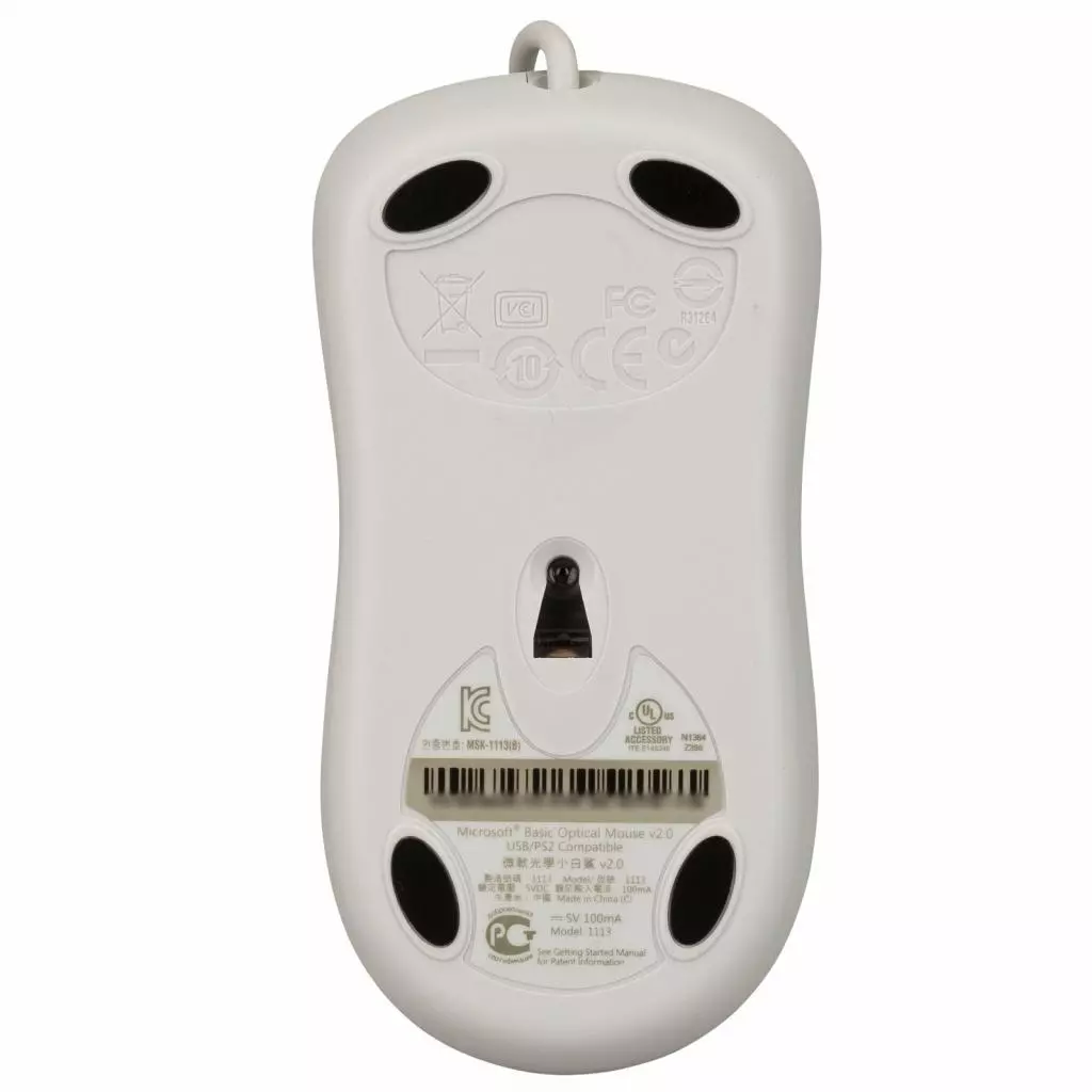 Мышка Microsoft Basic Optical USB White Business (4YH-00008) - 4 Мышка Microsoft Basic Optical USB White Business (4YH-00008) - 4