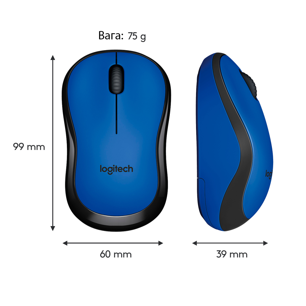 Мышка Logitech M220 Silent Blue (910-004879) - 8 Мышка Logitech M220 Silent Blue (910-004879) - 8