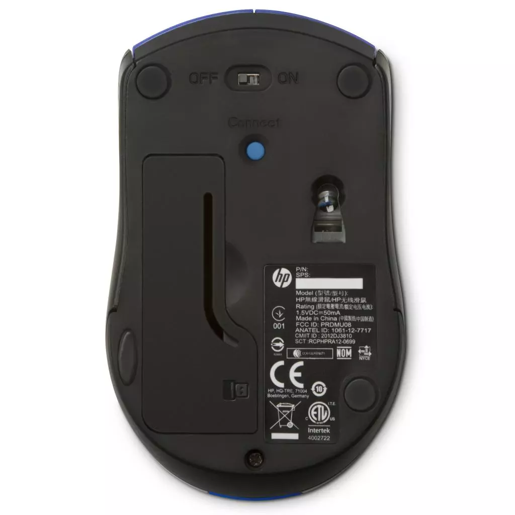 Мышка HP X3000 Cobalt Blue (N4G63AA) - 4