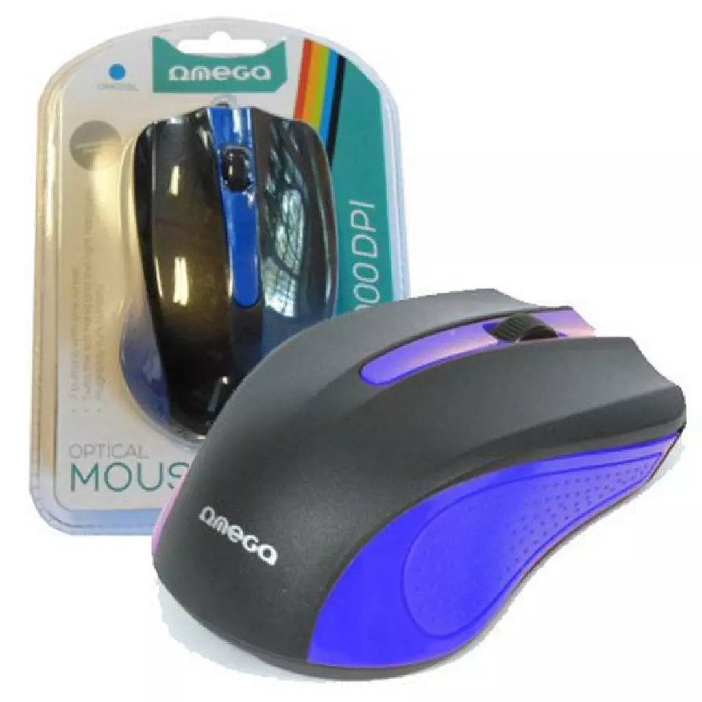 Мышка Omega OM-05BL optical blue (OM05BL) - 3