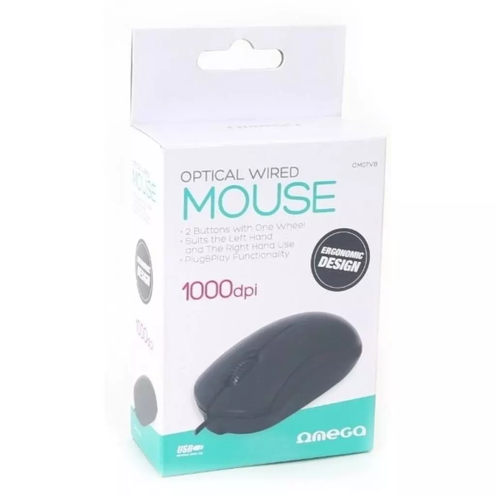 Мышка Omega OM-07 3D optical black (OM07VB) - 3 Мышка Omega OM-07 3D optical black (OM07VB) - 3
