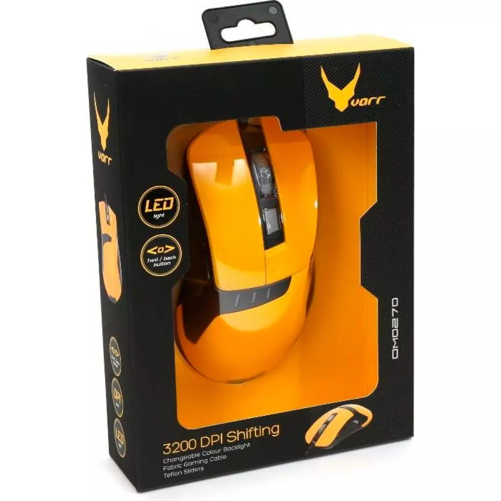 Мышка Omega VARR OM-270 Gaming yellow (OM0270) - 4 Мышка Omega VARR OM-270 Gaming yellow (OM0270) - 4