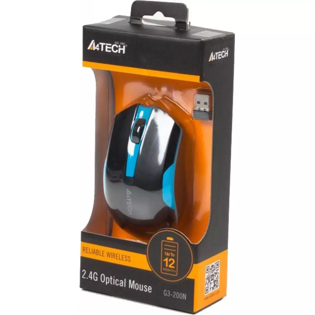 Мышка A4Tech G3-200N Black+Blue - 3 Мышка A4Tech G3-200N Black+Blue - 3