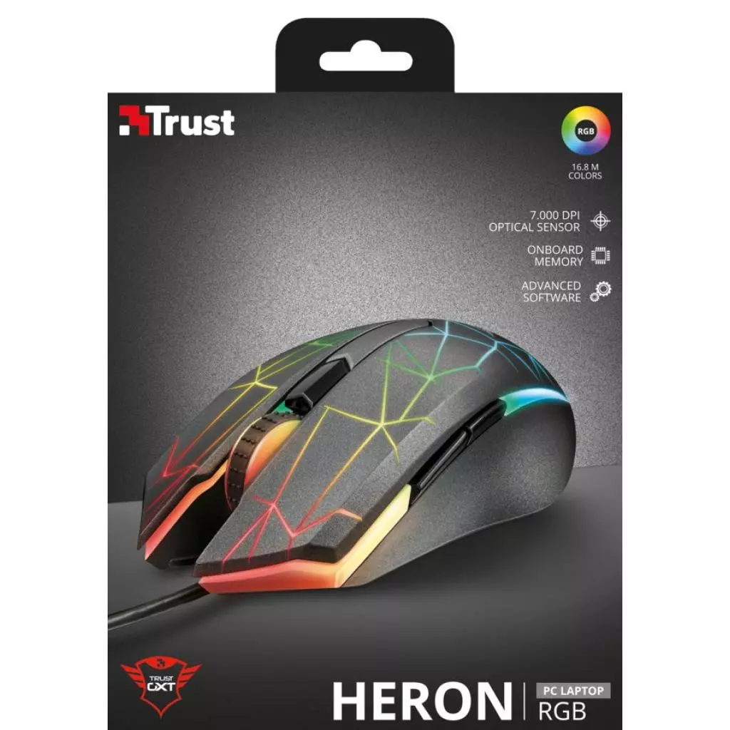 Мышка Trust Heron GXT 170 RGB Mouse (21813) - 6 Мышка Trust Heron GXT 170 RGB Mouse (21813) - 6