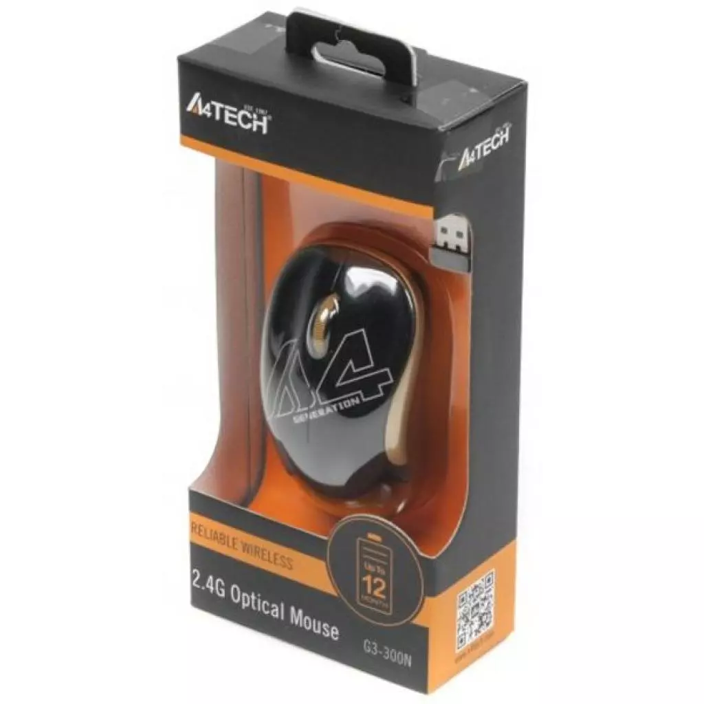 Мышка A4Tech G3-300N Black-Golden - 3 Мышка A4Tech G3-300N Black-Golden - 3