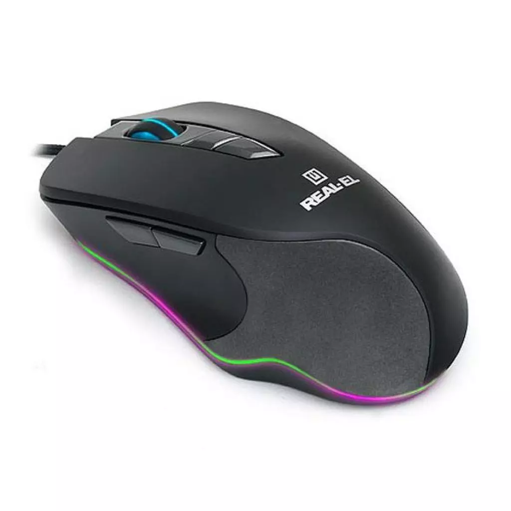 Мышка REAL-EL RM-780 Gaming RGB, black-grey - 2 Мышка REAL-EL RM-780 Gaming RGB, black-grey - 2