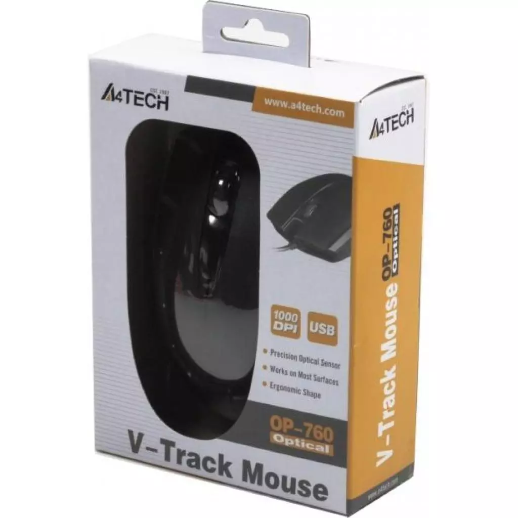 Мышка A4Tech OP-760 Black - 3