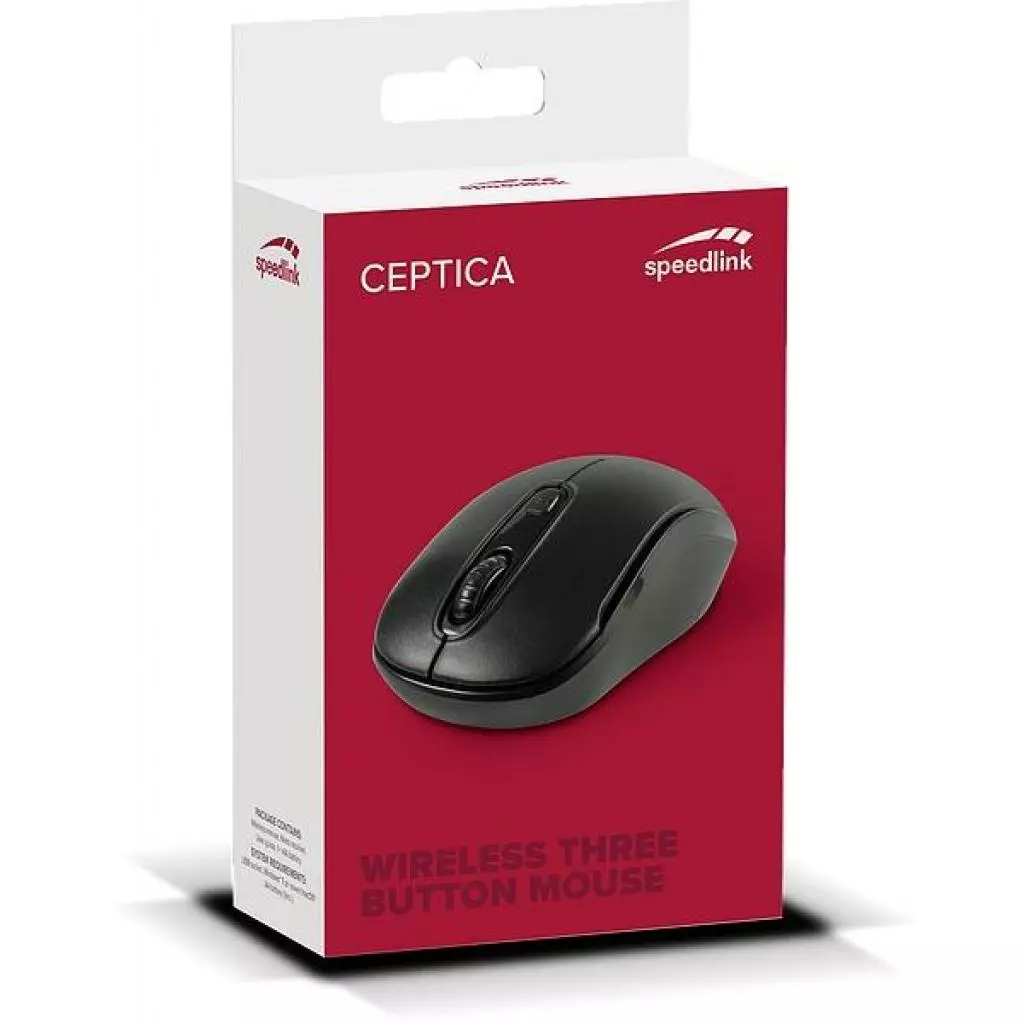 Мышка Speedlink Ceptica Wireless Black (SL-630013-BKBK) - 1 Мышка Speedlink Ceptica Wireless Black (SL-630013-BKBK) - 1