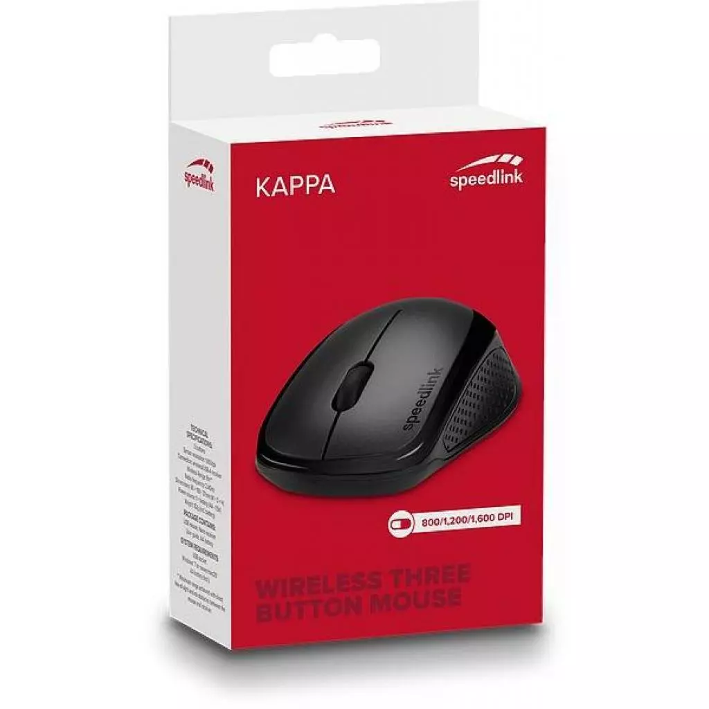 Мышка Speedlink Kappa Wireless Black (SL-630011-BK) - 2 Мышка Speedlink Kappa Wireless Black (SL-630011-BK) - 2