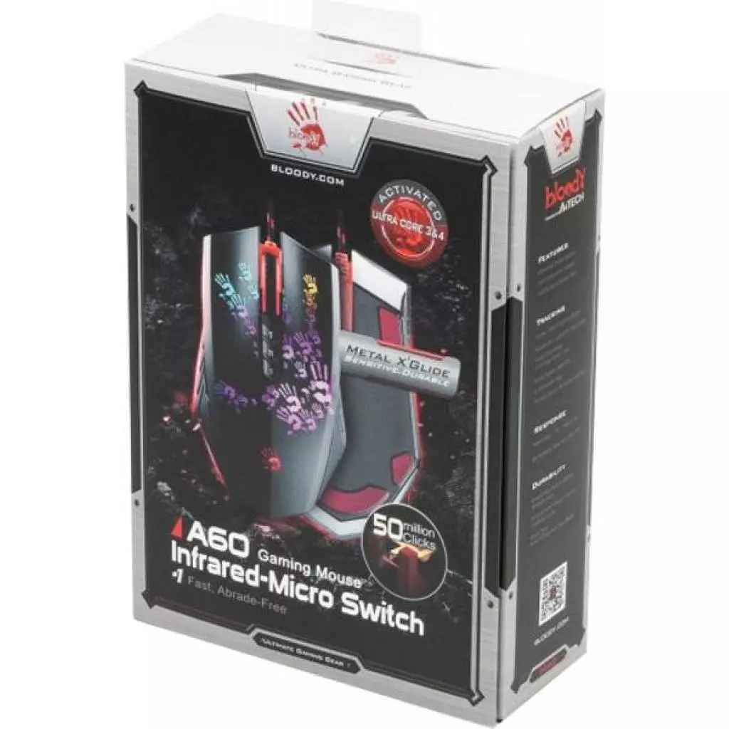 Мышка A4Tech Bloody A60A Black - 6 Мышка A4Tech Bloody A60A Black - 6