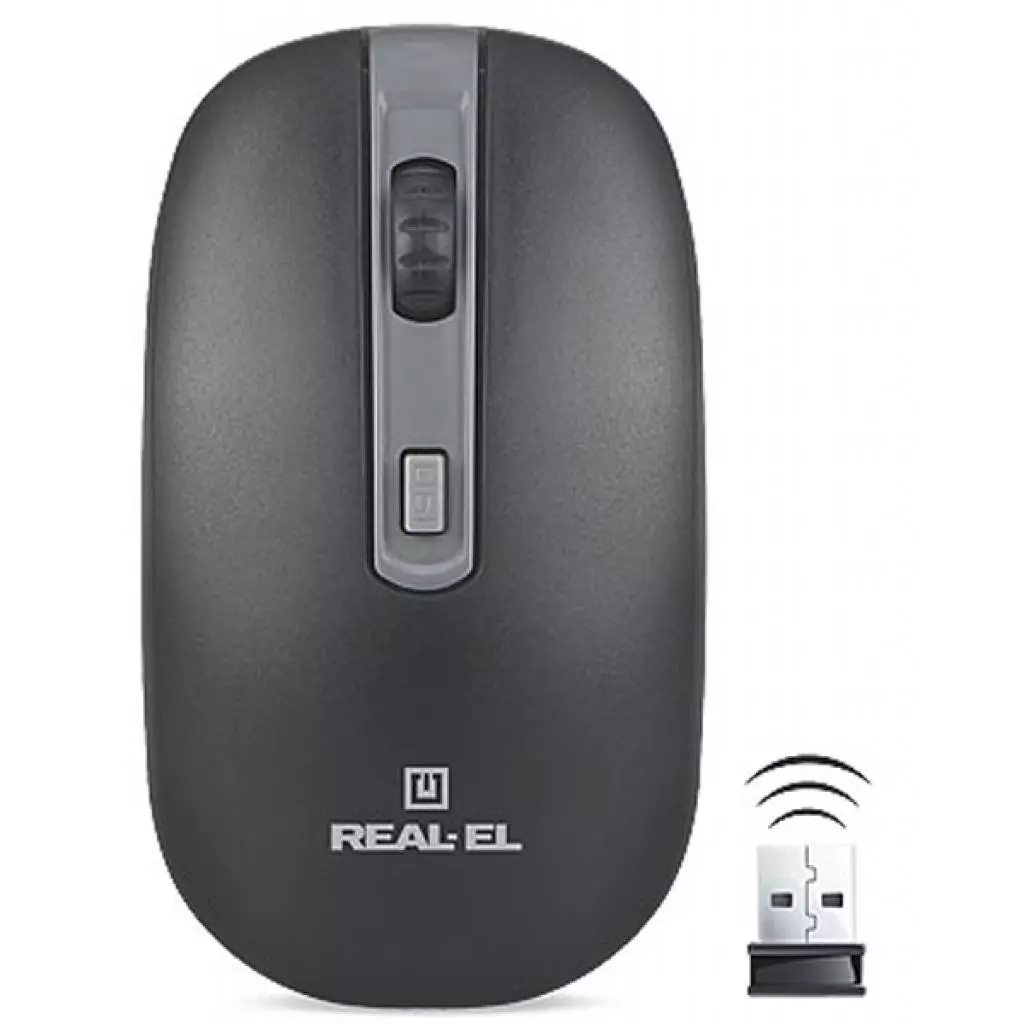 Мышка REAL-EL RM-303 black-grey - 1 Мышка REAL-EL RM-303 black-grey - 1