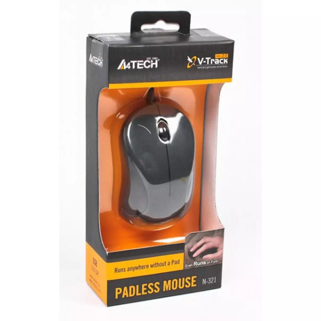 Мышка A4Tech N-321-1 Glossy Grey - 3 Мышка A4Tech N-321-1 Glossy Grey - 3