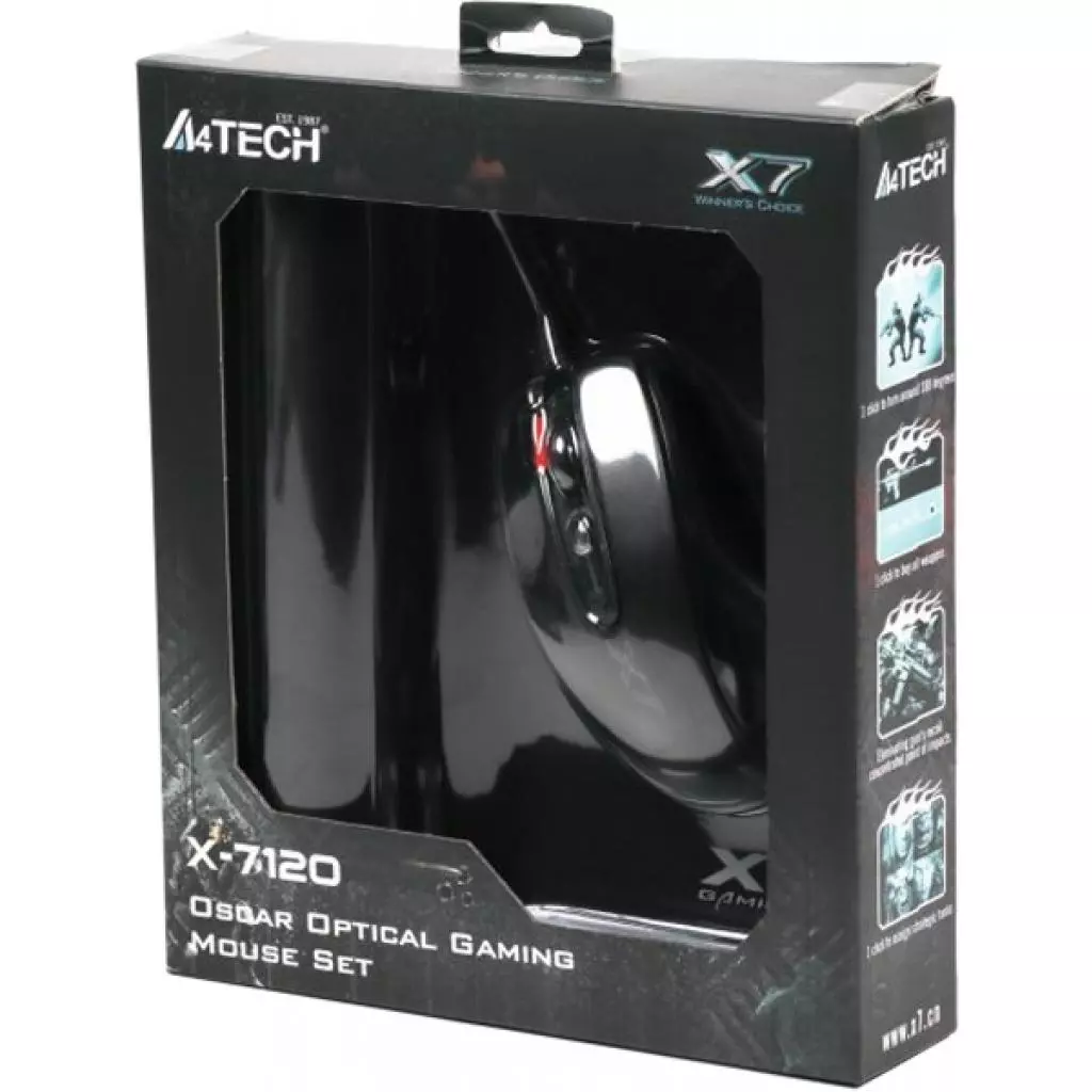 Мышка A4Tech X-7120 Black - 4