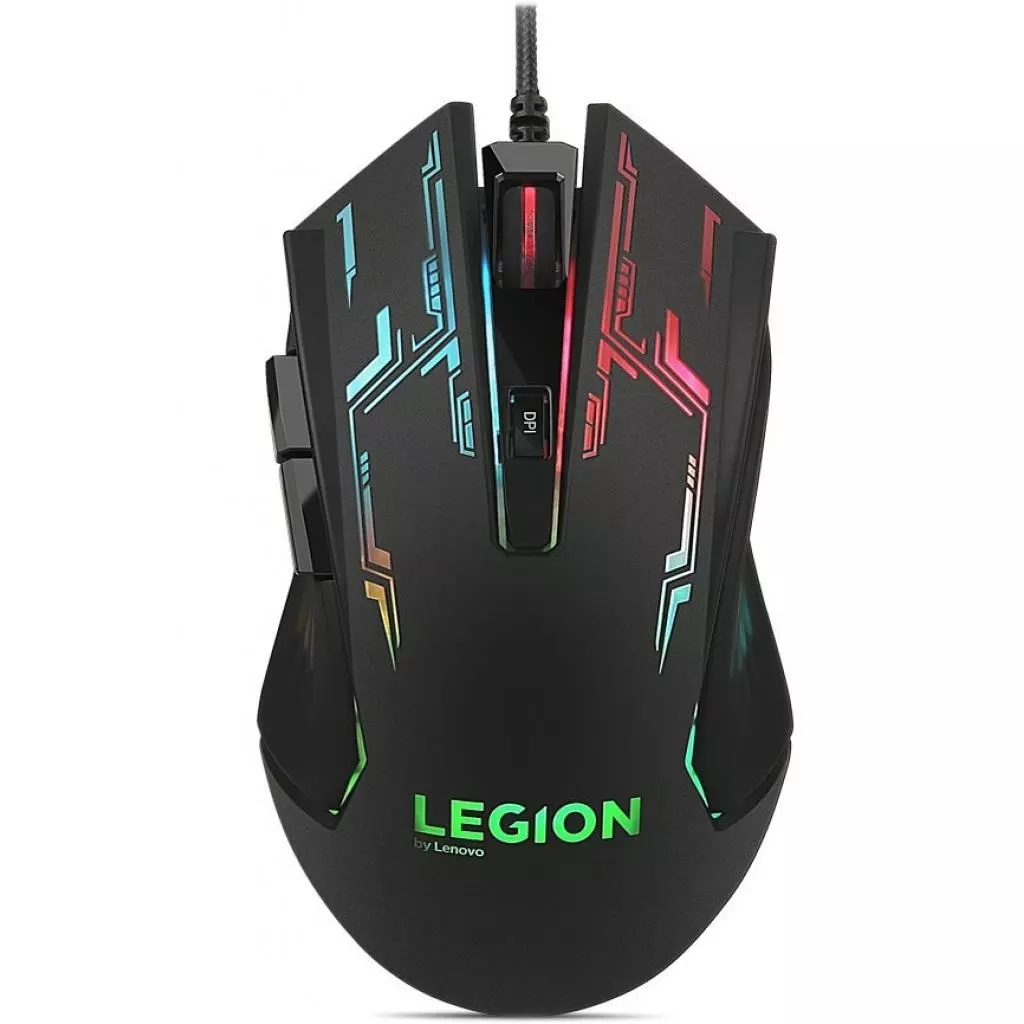 Мышка Lenovo Legion M200 RGB USB Black (GX30P93886) - 1 Мышка Lenovo Legion M200 RGB USB Black (GX30P93886) - 1