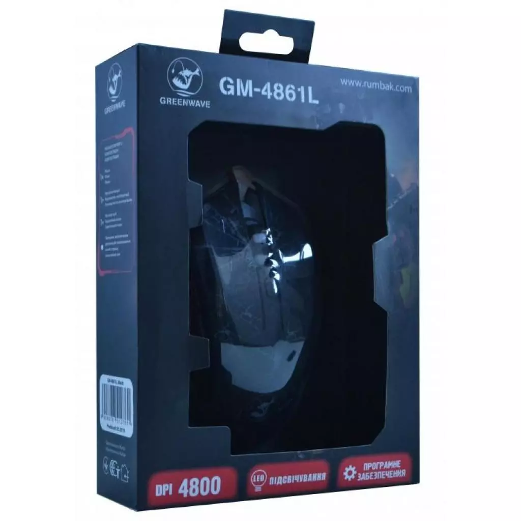 Мышка Greenwave GM-4861L Black (R0015325) - 2