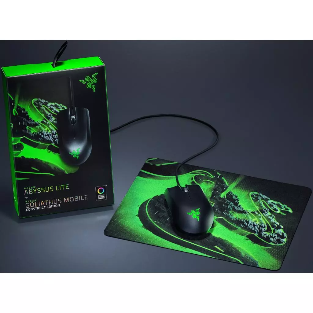 Мышка Razer Abyssus и Goliathus Mobile Construct (RZ83-02730100-B3M1) - 2 Мышка Razer Abyssus и Goliathus Mobile Construct (RZ83-02730100-B3M1) - 2