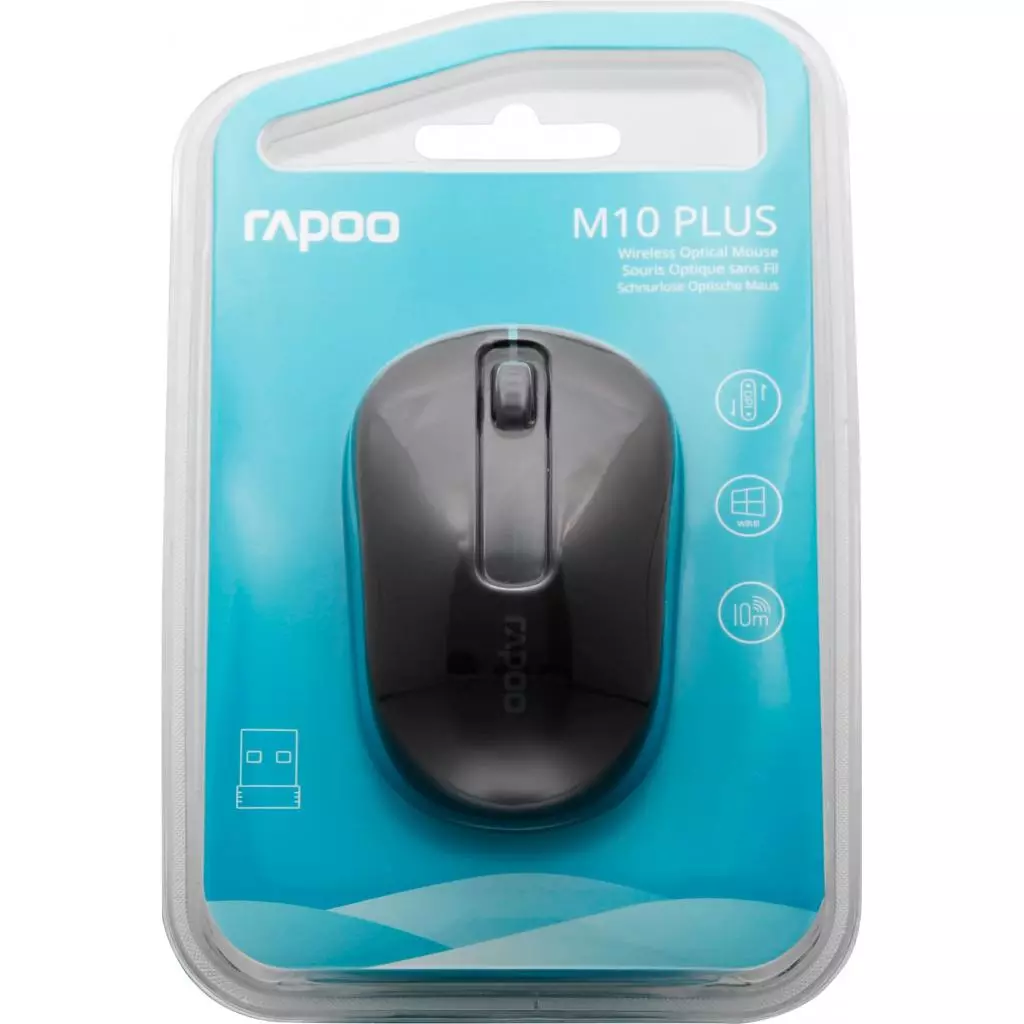 Мышка Rapoo M10 Plus Black - 4