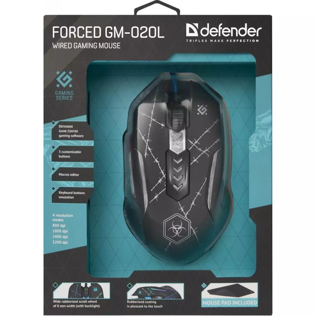 Мышка Defender Forced GM-020L Black (52020) - 5 Мышка Defender Forced GM-020L Black (52020) - 5