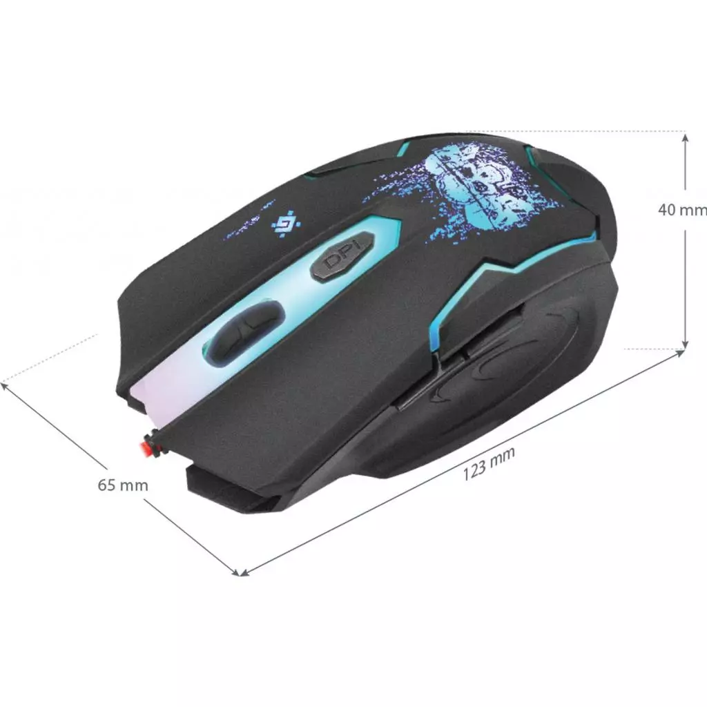 Мышка Defender Skull GM-180L Black (52180) - 5 Мышка Defender Skull GM-180L Black (52180) - 5